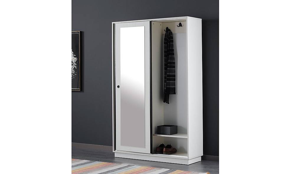 Craft Coat Rack - Sliding - White