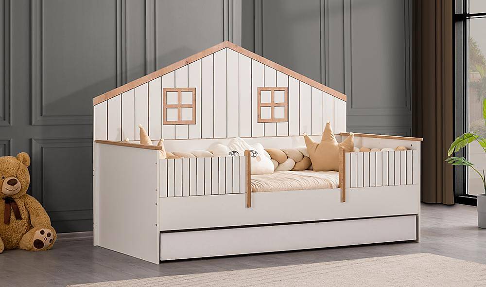 Limba Montessori Bedstead - Walnut