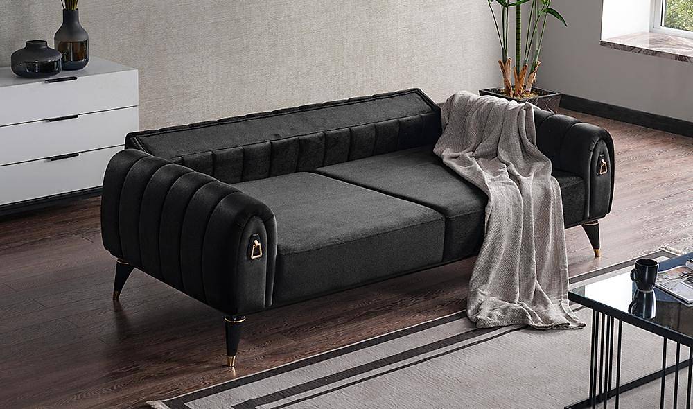 Hasır Sofa Set with Metal Design