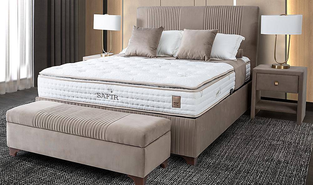 Safir Violet Base + Headboard + Bed