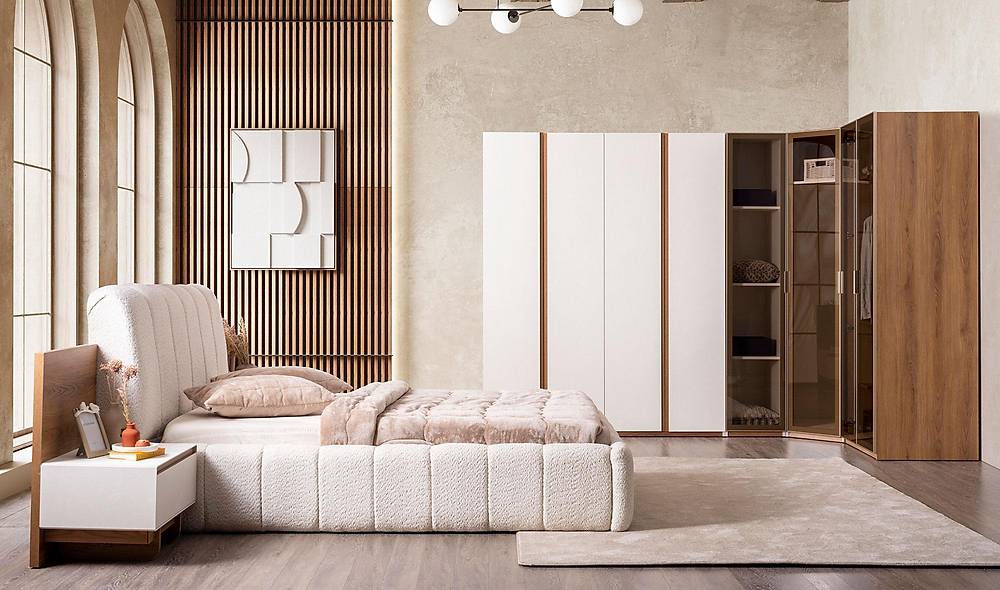 Vesta Bedroom - Corner Wardrobe