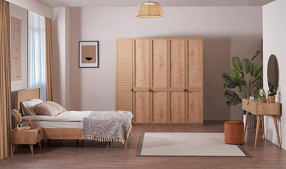 Trio Bedroom - Walnut