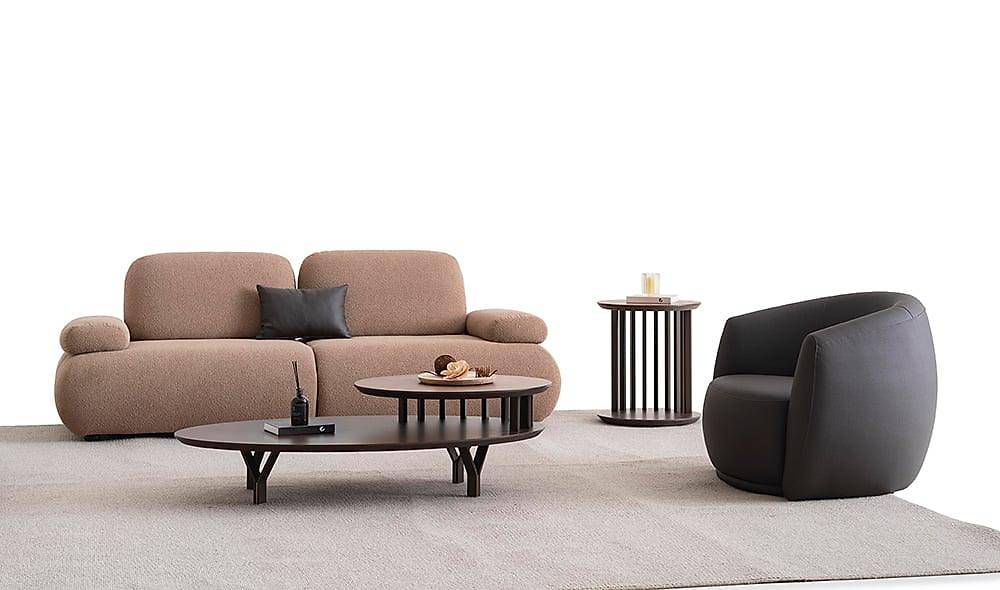 Beal Sofa Set - Brown