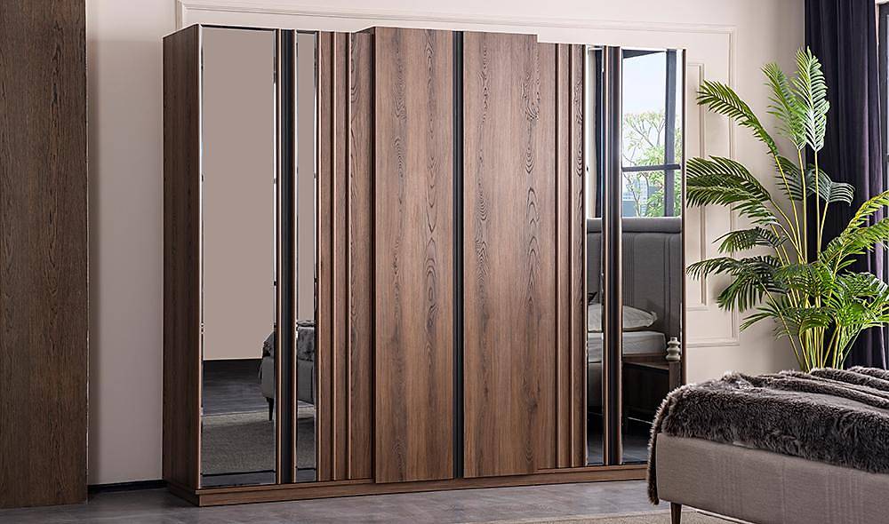 Montana 6 Door Wardrobe - Walnut