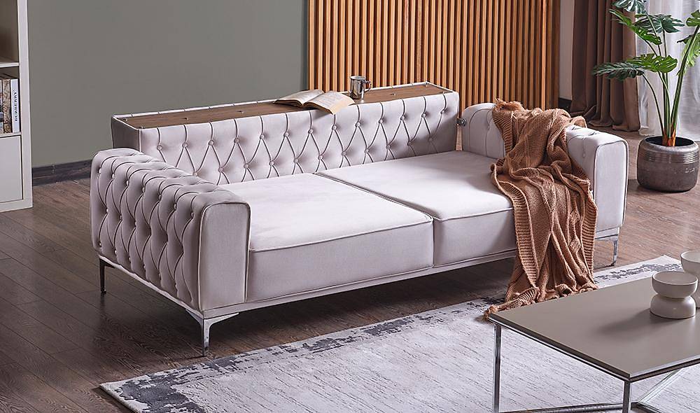 Lila Sofa with Metal Design