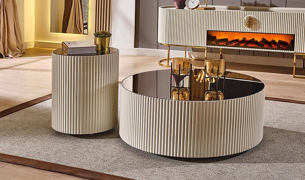 Crown Tv Unit - Cream