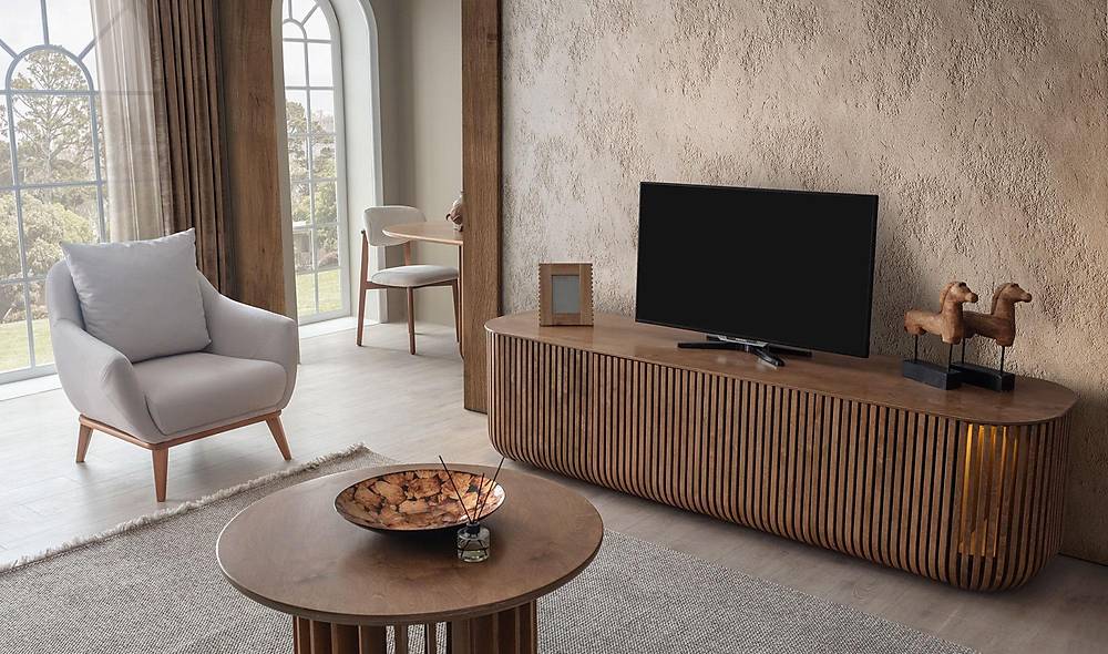 Netha Tv Stand - Walnut