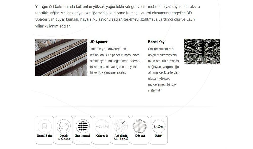 G�m�� Meridyen Base + Headboard + Bed