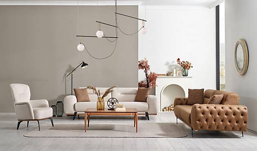 Arven Sofa Set - Camel