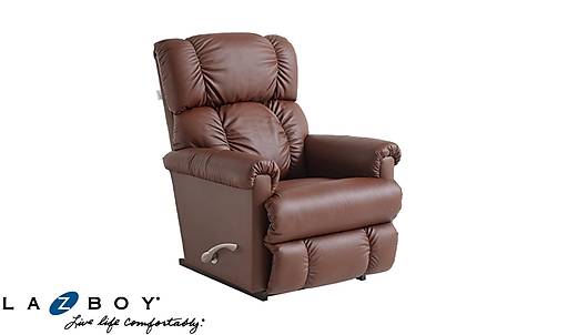 La-Z-Boy Pinnacle Leather Madras Rocking Recliner - Chestnut