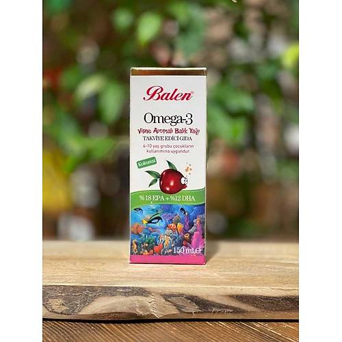 Balen Omega 3 Vişne Aromalı Balık Yağı 100 ML