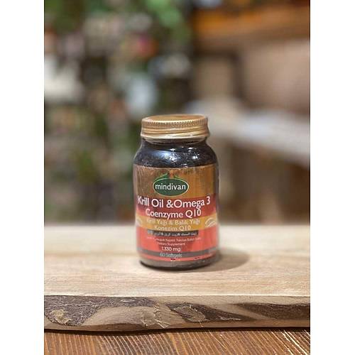 Mindivan Krill Oil  Omega 3 Coenzyme Q10 60 Kapsl