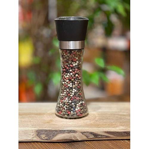 Masale Cam De�irmen Renkli Tane Top Biber