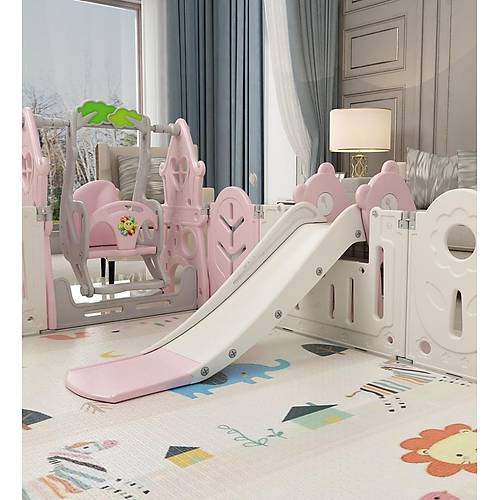 UTH�NGO Hayal D�nyas� Oyun Alan� 205x246cm Sallanan At Hediyeli PEMBEBEYAZ
