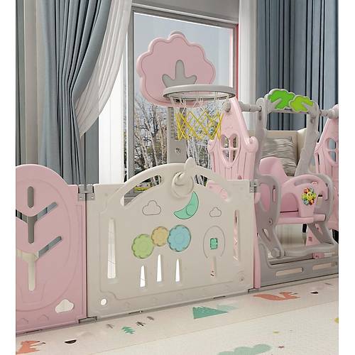 UTH�NGO Hayal D�nyas� Oyun Alan� 205x246cm Sallanan At Hediyeli PEMBEBEYAZ