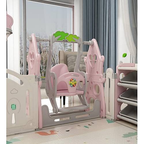 UTH�NGO Hayal D�nyas� Oyun Alan� 205x246cm Sallanan At Hediyeli PEMBEBEYAZ