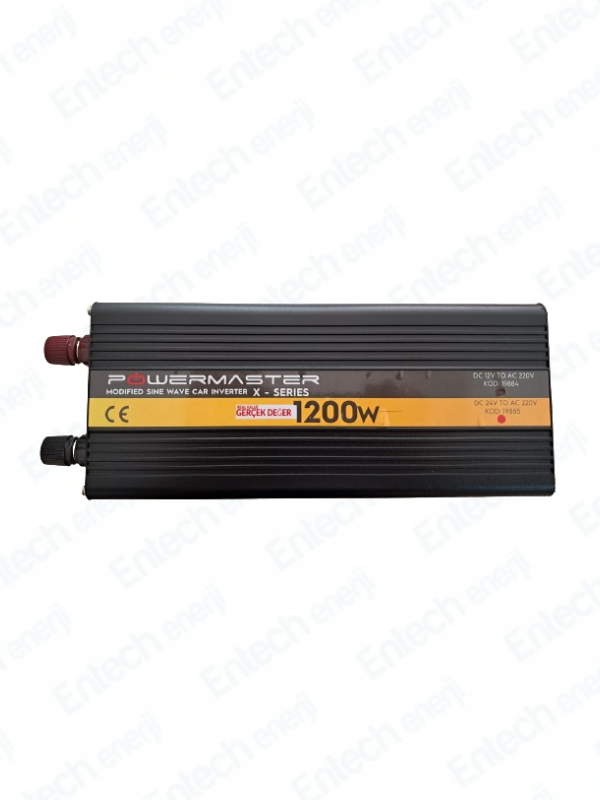 12V Volt 1.2kW 1200W Watt Modifiye Sinus İnverter 220 Çevirici İnvertör Dijital Ekranlı Dönüştürücü
