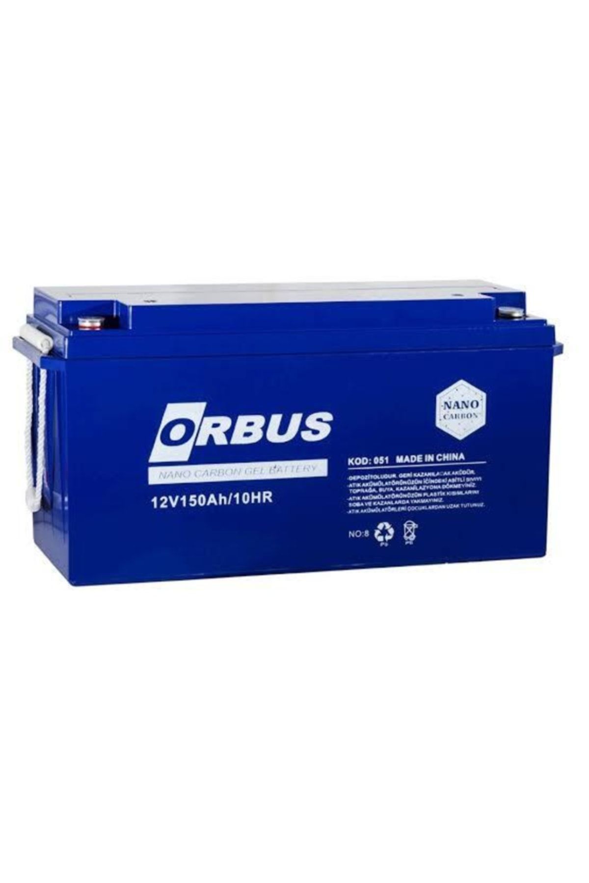 Orbus 12 Volt 150 Amper Nano Karbon Solar Jel Akü