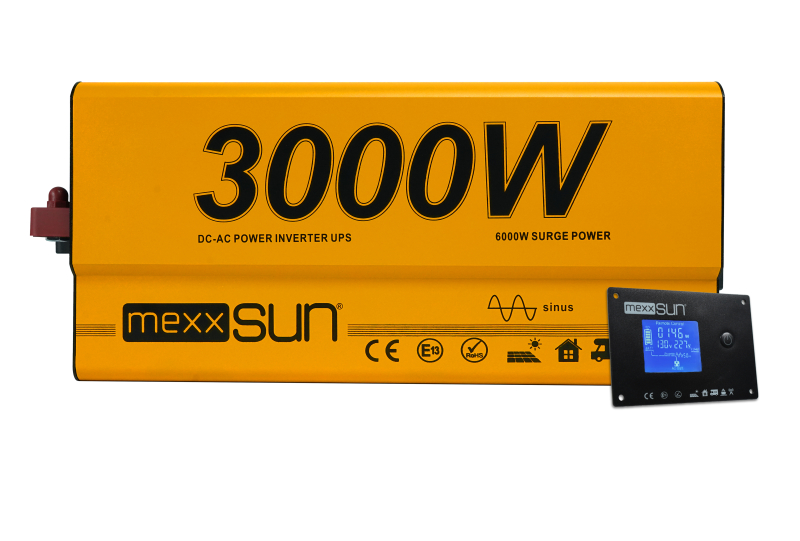 Mexxsun 12 Volt 3000 Watt UPS (Ramote Ekran) Tam Sinüs İnverter