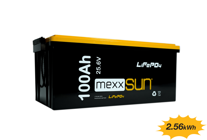 Mexxsun 25.6 Volt 100 Amper 2560 Wh Lityum Akü (LiFePo4)