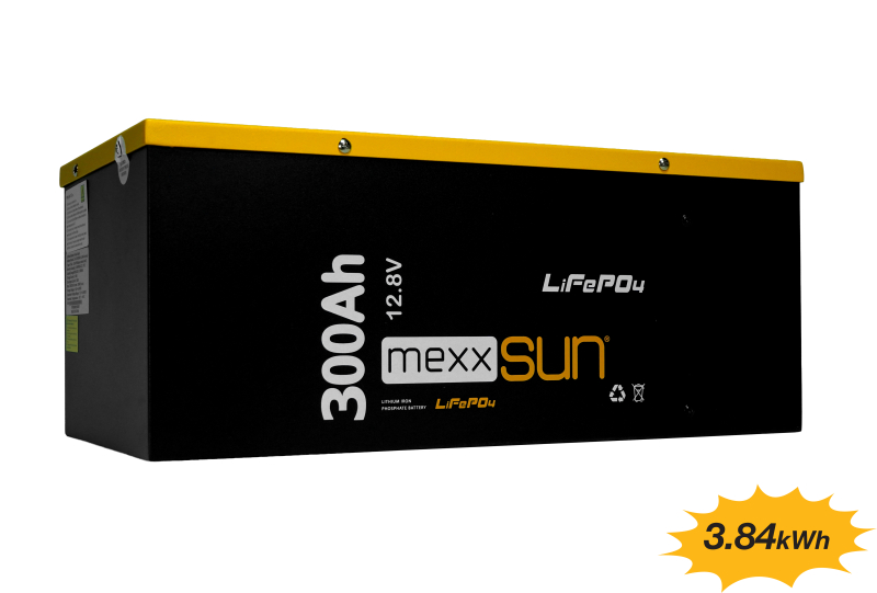 Mexxsun 12.8 Volt 300 Amper 3840 Wh Lityum Akü (LiFePo4)