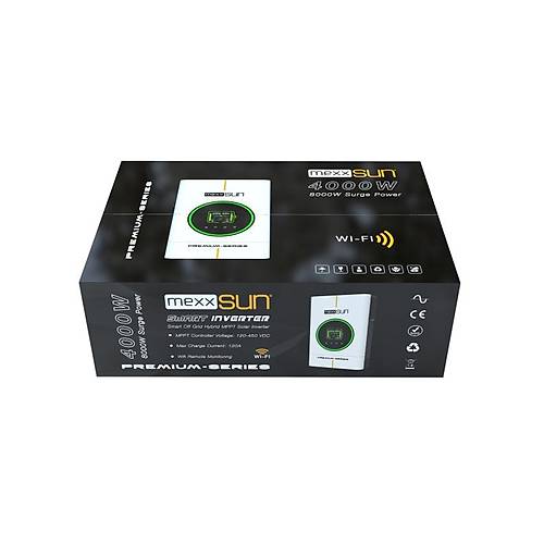 Mexxsun 24 V Volt 4000 W Watt 4 kW MPPT Tam Akll HBRT Dahili WF nverter 220 Volt evirici nvertr