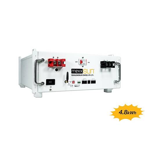 Mexxsun 48 V Volt 100 A Amper Lityum LifePo4 Batarya 4.8 kWh