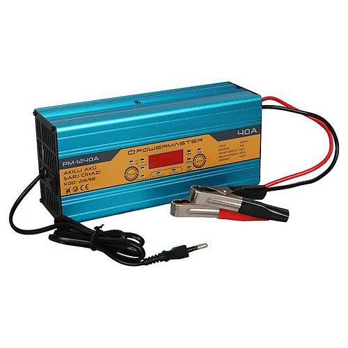 Powermaster 12 Volt Max 40 Amper Digital Ekranl� Ak�ll� Ak� �arj Cihaz�