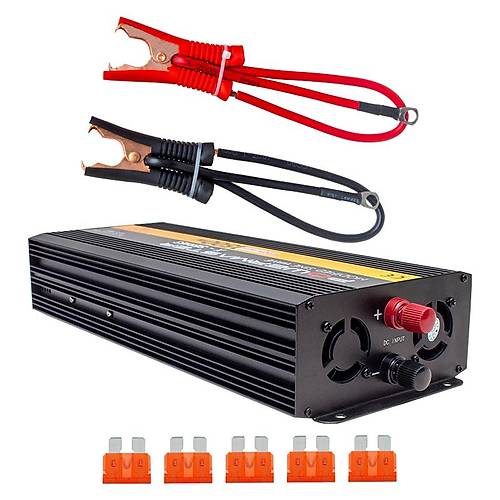 24 V Volt 1500 W Watt Modifiye Sinus �nverter �nvert�r 24-220 V �evirici D�n��t�r�c� Dijital Ekranl�