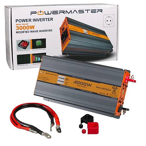 Powermaster 12 V Volt 3000 W Watt 3 kW Modifiye Sin�s �nverter �evirici