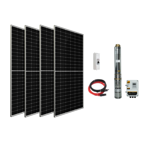 110 V Volt 1.6 HP 1.3 kW 1300 W Watt Dc Kademeli Dalg Solar Pompa 1820 Watt Gne Paneli Solar Sulama Paket Sistem