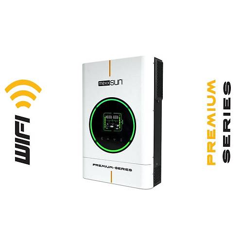 Mexxsun 24 V Volt 4000 W Watt 4 kW MPPT Tam Akll HBRT Dahili WF nverter 220 Volt evirici nvertr