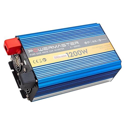 12 V Volt 1200 W Watt Tam Sinus nverter nvertr 12-220 V evirici Dntrc Dijital Ekranl