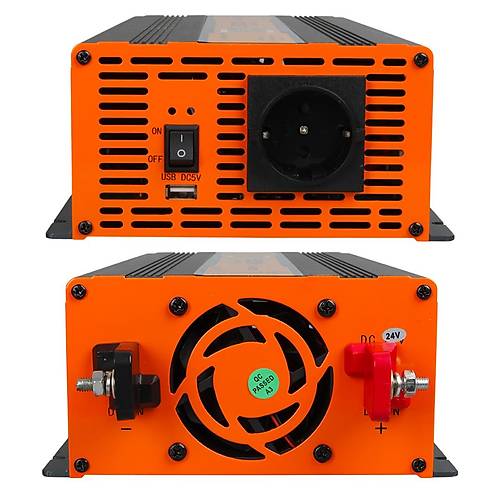 24 V Volt 3000 W Watt Modifiye Sinus �nverter �nvert�r 24-220 V �evirici D�n��t�r�c� Dijital Ekranl�