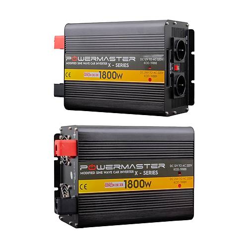 12 V Volt 1800 W Watt Modifiye Sinus nverter nvertr 12-220 V evirici Dntrc Dijital Ekranl