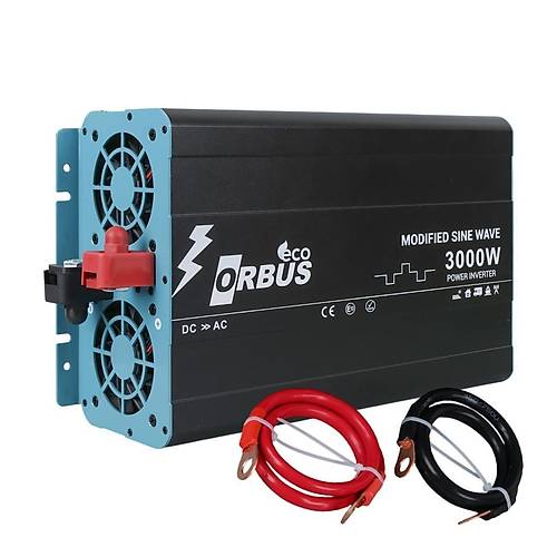 Orbus 12 V Volt 3000 Watt 3 kW Modifiye S�nus �nverter DC-AC �evirici �nvert�r