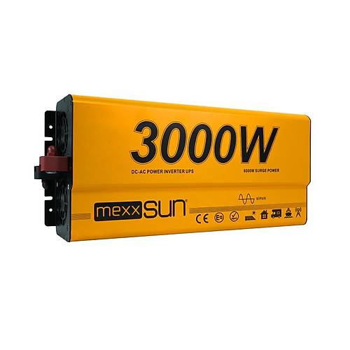Mexxsun 12 Volt 3000 Watt UPS (Ramote Ekran) Tam Sin�s �nverter