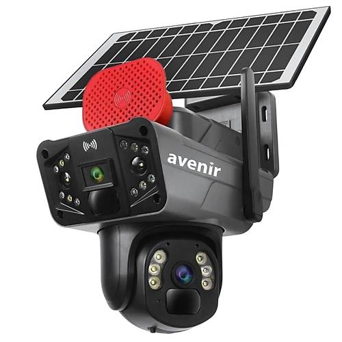 AVENR AV-S427H AOV Srekli Kayt 6MP 4g Sim Kartl Gne Enerjili Kamera