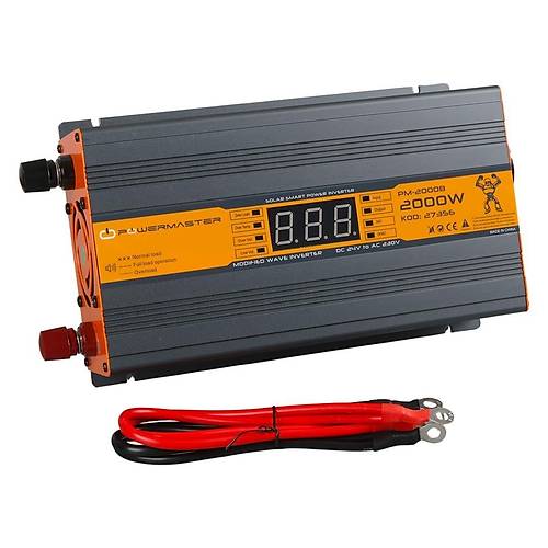 Powermaster 24 Volt 2000 Watt Modifiye Sin�s inverter