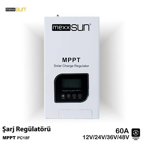 Mexxsun 60 Amper 12/24/48 Volt  MPPT arj Kontrol Cihaz