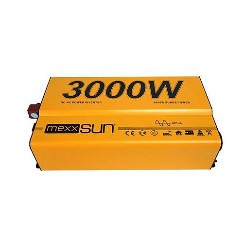 Mexxsun 12 V Volt 3000 W Watt Tam Sin�s �nverter