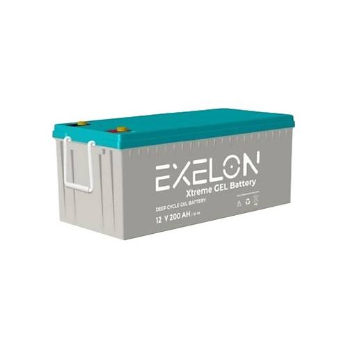 Exelon 12 V Volt 200 Ah Amper Jel Ak� Batarya Deep Cycle Derin D�ng� Solar Ak�