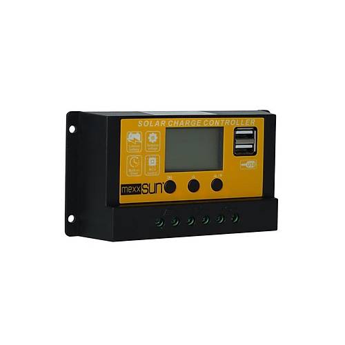 Mexxsun 10 Amper 12/24 Volt  PWM �arj Kontrol Cihaz� (AT10)