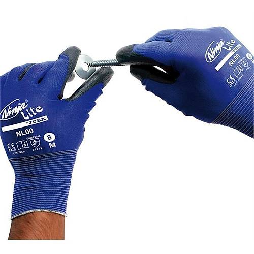 JUBA-NL00 Nylon Astarl�, �nce PU Kapl� �� Eldiveni