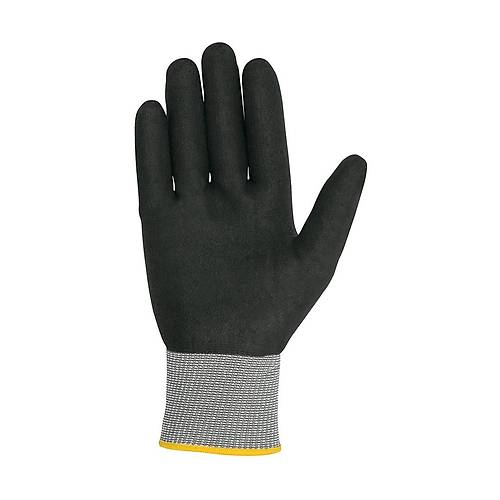 Juba 5111 NFT Dikişsiz Nylon® + Spandex® astar üzerine mikro gözenekli köpük nitril (NFT) kaplı eldiven