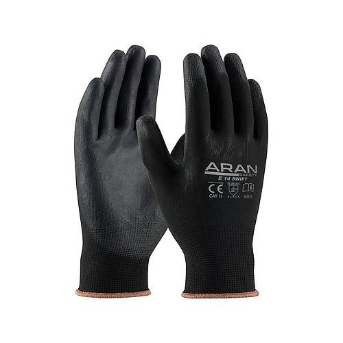Ar-An E14 Swift Mekanik Diren�li Siyah Pu Eldiven
