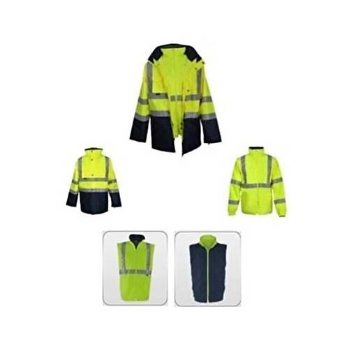 Vizwell VWJK44 Hi-Vis 5+1 Reflektrl Yksek Grnrlkl 300D Oxford Parka