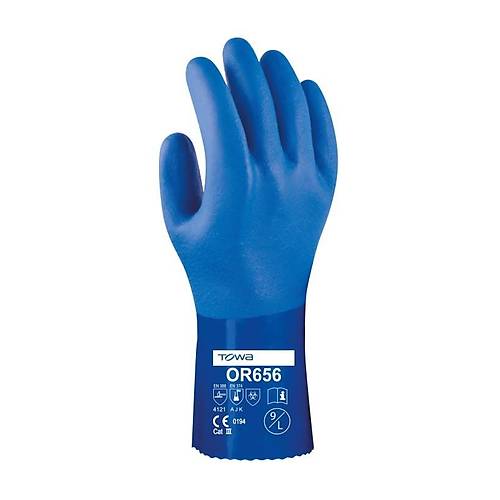 Towa OR656 Pamuk Astar �zerine PVC Kapl� �� G�venli�i Eldiveni