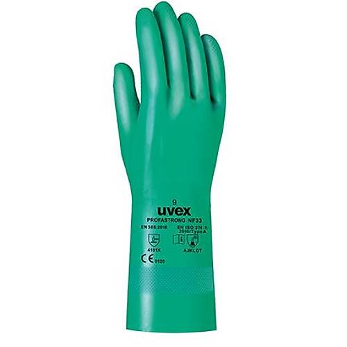Uvex profastrong NF33 kimyasallara karşı koruyucu eldiven 10lu paket