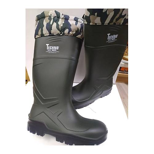 TECHNO BOOTS Su Ge�irmez O4 Kon�lu �elik Burunsuz Poli�retan �izme